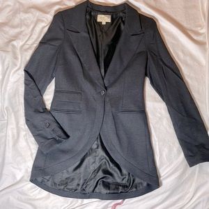 Elizabeth and James charcoal grey wool riding jacket